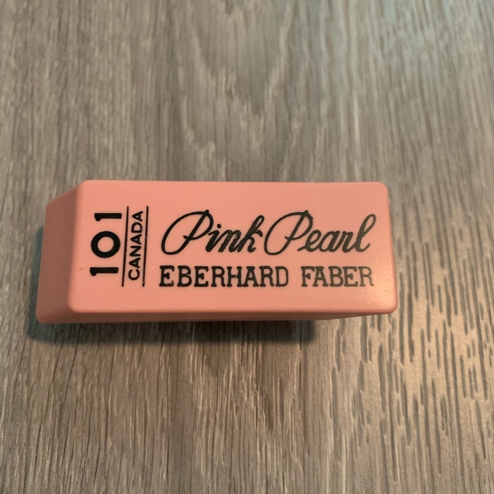 AVON Vintage SCRUB-AWAY Nail Brush - PINK ERASER